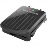George Foreman 2-Serving Classic Plate Electric Indoor Grill And Panini Press, Black
