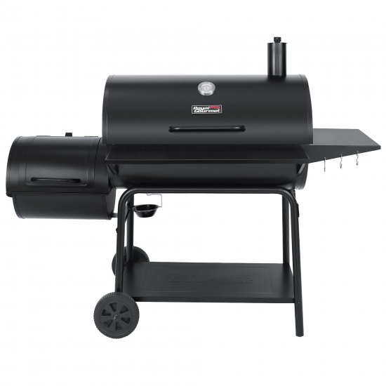 Royal Gourmet CC2036F 36\" Charcoal Barrel Grill with Offset Smoker