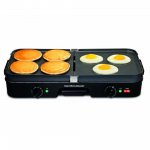 Hamilton Beach (38546) 3 in 1 Electric Smokeless Indoor Grill & Griddle Combo with Removile Plates