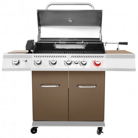 Royal Gourmet GA5403C 5-Burner BBQ Cabinet Style Gas Grill with Rotisserie Kit, Sear Burner, Rear Burner and Side Burner