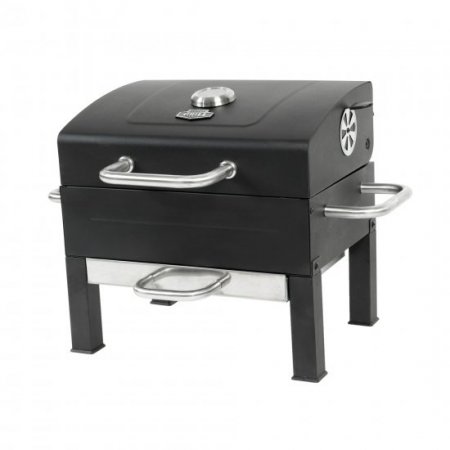 Expert Grill Premium Portable Charcoal Grill, Black and Stainless Steel