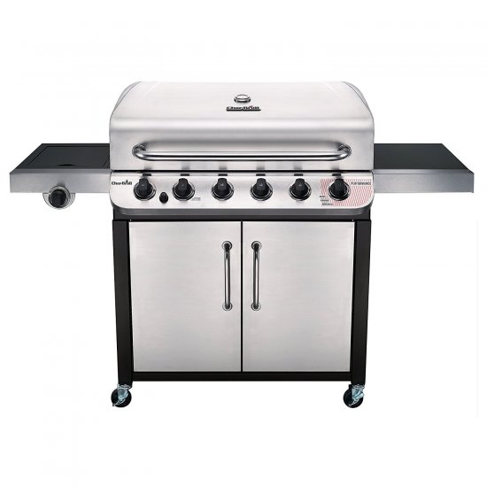 Char-Broil Performance Series 6-burner Liquid Propane Gas Grill with Side Burner, Black & Stainless