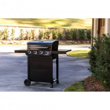 The Char-Broil Performance Series 4-Burner Liquid Propane Gas Grill Cart, Black