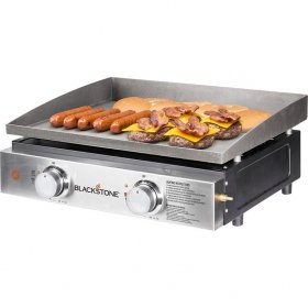 Blackstone 2-Burner 22 Tabletop Griddle with Stainless Steel Front