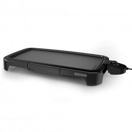 BLACK+DECKER Family-Sized Electric Griddle with Drip Tray, GD2011B