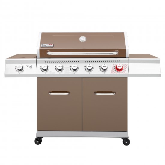 Royal Gourmet 6-Burner GA6402C BBQ Gas Grill with Sear Burner and Side Burner, 74,000 BTU