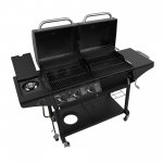 Char-Broil 1010 Liquid Propane, (LP), Gas & Charcoal Outdoor Combination Cart-Style Grill