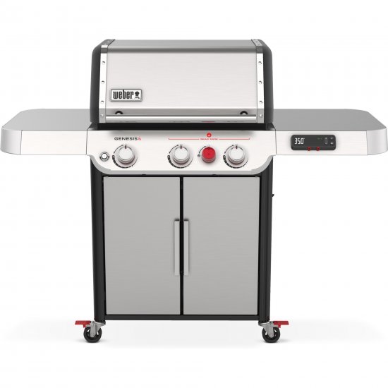 Weber Genesis Smart SX-325s 3-Burner Propane Gas Grill in Stainless Steel with Connect Smart Grilling Technology