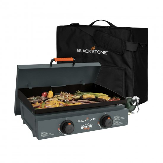 Blackstone Adventure Ready 22\" Propane Griddle Gift Set in Smokey Mtn