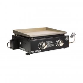 Pit Boss 2 Burner Portable Gas Griddle, Lightweight and portable Cast Iron Griddle