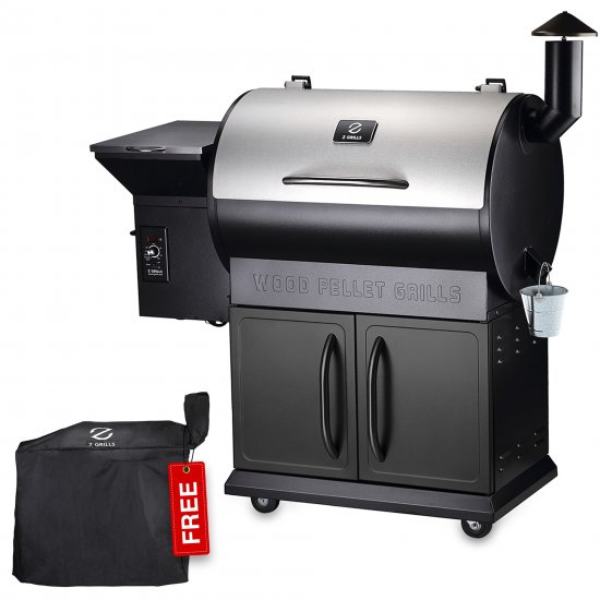 Z Grills ZPG-700E 697 sq. in. Pellet Grill & Smoker Stainless Steel