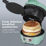 Hamilton Beach Breakfast Sandwich Maker, Mint, 25482