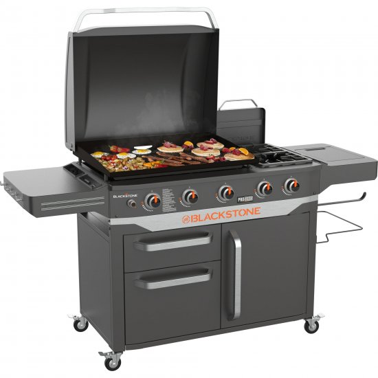 Blackstone ProSeries 5 Burner 28\" Propane Griddle with Range Top