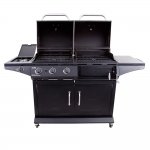 Char-Broil 1010 Deluxe LP Gas & Charcoal Cabinet Outdoor Grill