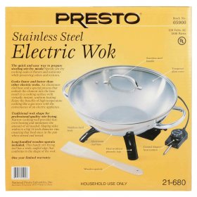 Presto Stainless Steel Electric Wok 05900