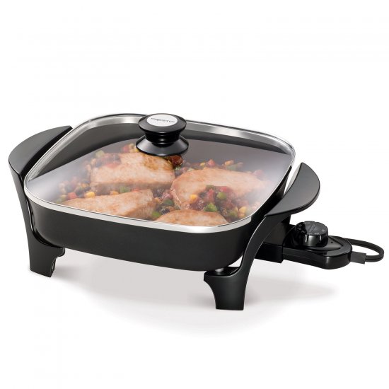 Presto 11\" Electric Skillet with Glass Cover