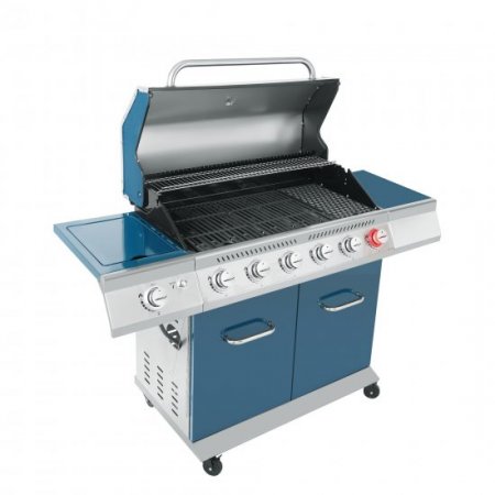 Royal Gourmet GA6402B 6-Burner BBQ Gas Grill with Sear Burner and Side Burner, 74,000 BTU