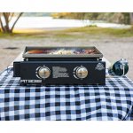 Pit Boss 2 Burner Portable Gas Griddle, Lightweight and portable Cast Iron Griddle