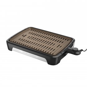 George Foreman Party Size Open Grate Smokeless Grill, Black, GFS0172SB