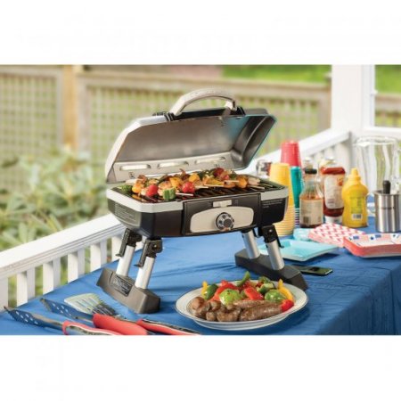 Petit Gourmet Tabletop Gas Grill Stainless