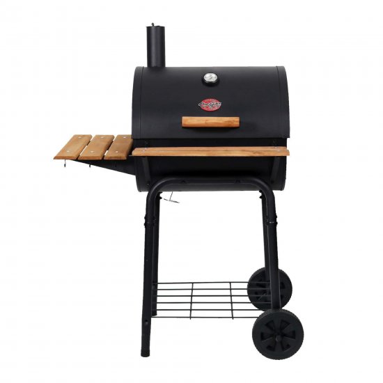 Char-Griller Pro Deluxe 29\" Charcoal Grill with Warming Rack