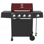 Expert Grill 4 Burner with Side Burner Propane Gas Grill in Red