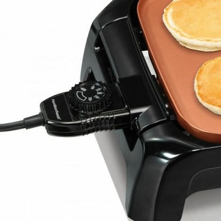 Hamilton Beach Reversible Durathon Ceramic Griddle Black