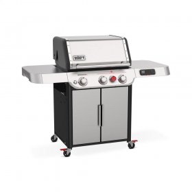 Weber Genesis Smart SX-325s 3-Burner Propane Gas Grill in Stainless Steel with Connect Smart Grilling Technology