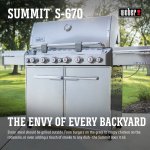 Weber Summit S-670 Liquid Propane Gas Grill