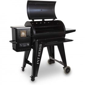 Pit Boss PB850G Navigator Wood Pellet Grill and Smoker, Fitted Cover 10527