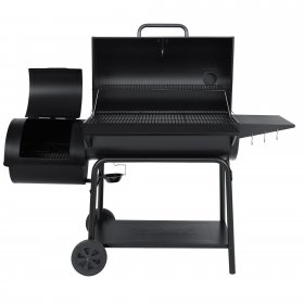 Royal Gourmet CC2036F 36" Charcoal Barrel Grill with Offset Smoker