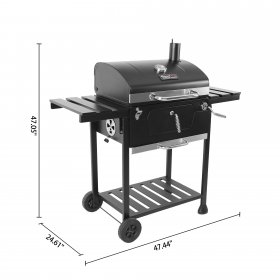 Royal Gourmet 24" CD1824EC, Charcoal BBQ Grill with Cover