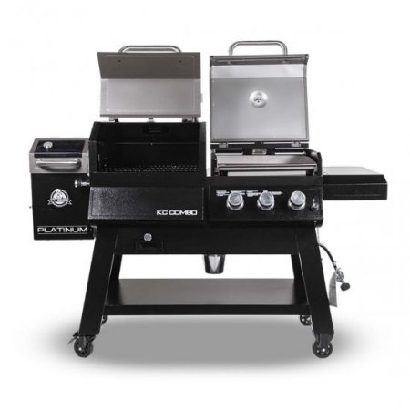Pit Boss Platinum KC Combo, Wifi and Bluetooth Wood Pellet and Gas Grill