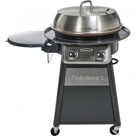 Cuisinart 22-In. Diameter Deluxe Outdoor Griddle Cooking Center with 1 Folding Prep Table and Paper Towel Holder