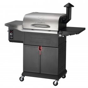 Z GRILLS ZPG-600D3E 573 sq. in. Wood Pellet Grill and Smoker 8-in-1 BBQ Stainless Steel