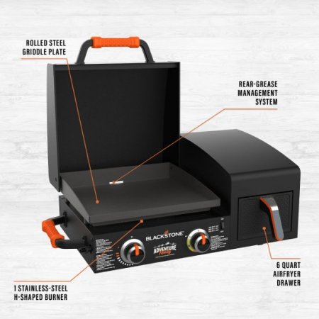 Blackstone Adventure Ready 17" Griddle with Electric Air Fryer