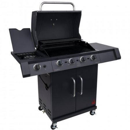 Char-Broil Performance Series Infrared 4-Burner Propane Gas Grill Cabinet with Side Burner, Black