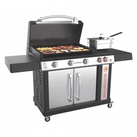 Blackstone 28 Inch XL 3 Burner Propane Griddle Cooking Station with Cabinets