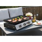 Royal Gourmet PD1301S Portable Tabletop 24" Gas Grill, 3-Burner Griddle, 25500 BTU