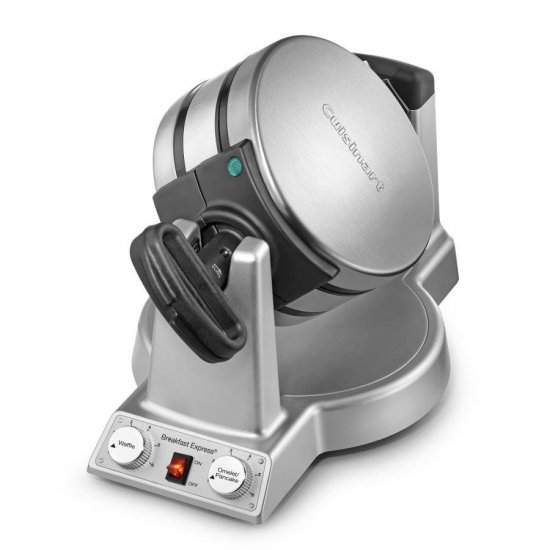 Cuisinart Breakfast Express Belgian Waffle & Omelet Maker, Stainless Steel