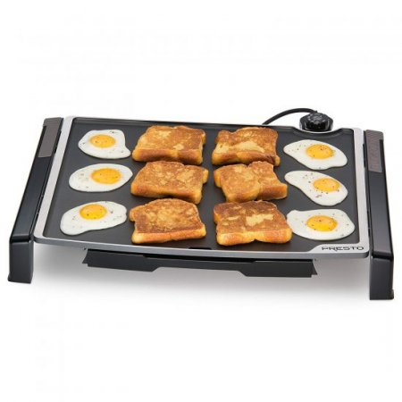 Presto 19-inch Electric Tilt-N-Fold XL Griddle 07073, Black