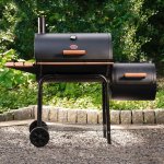 Char-Griller Smokin Pro 28" Charcoal Grill with Heat Diffuser