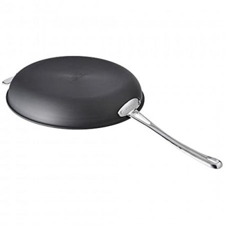 Cuisinart Contour Hard Anodized 12-Inch Open Skillet with Helper Handle,Black