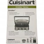 Cuisinart 5-1 Function Contact Counter-top Grill Panini Press Griddler Gourmet