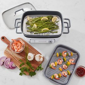 Cuisinart STACK5 Multifunctional Grill with Glass Lid