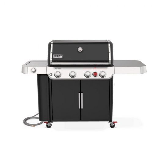 Weber Genesis E-435 Premium 4-Burner Natural Gas Grill in Black with Side Burner